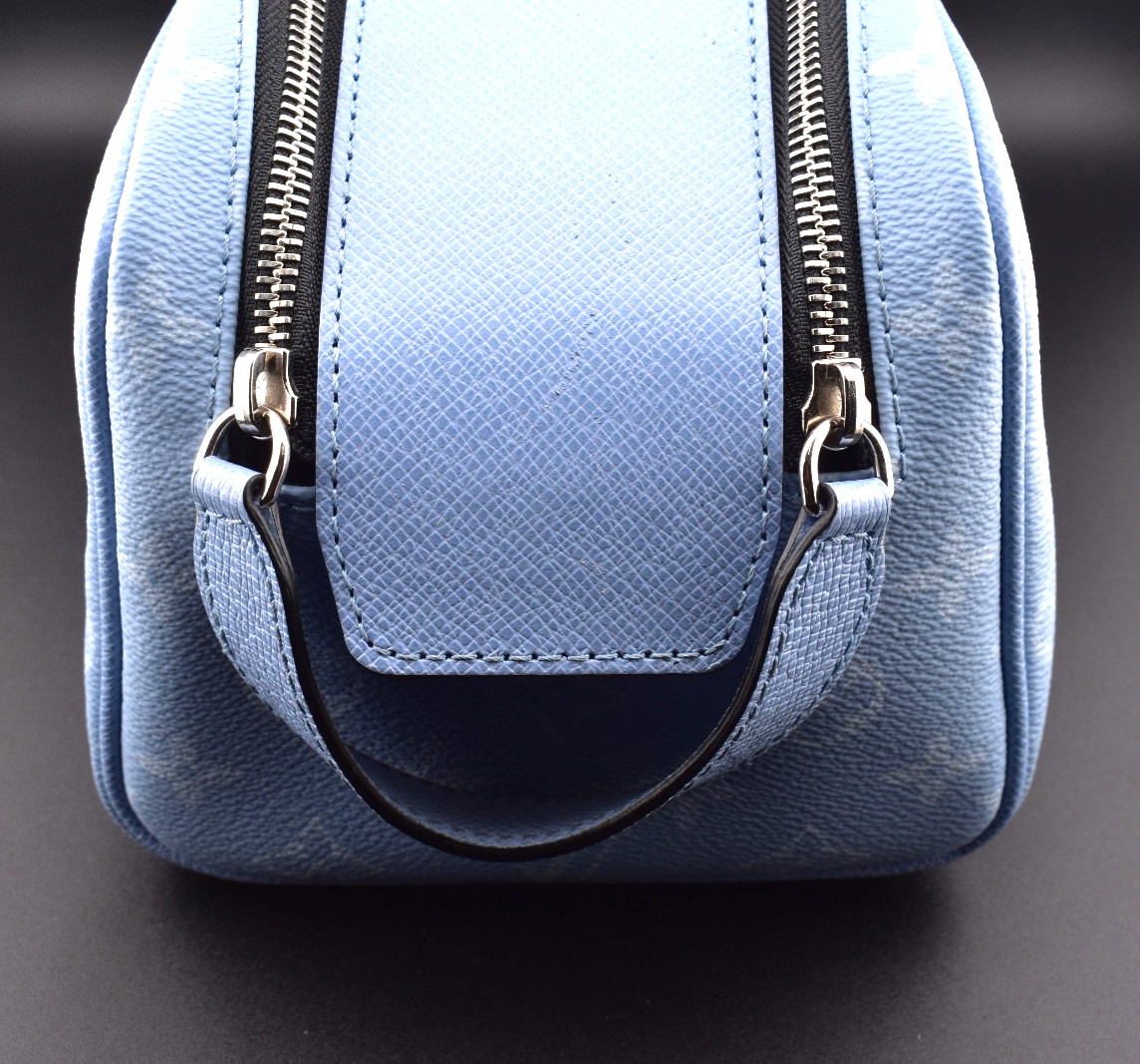 Louis Vuitton Monogram Dopp Kit Toiletry Bag – Light Blue