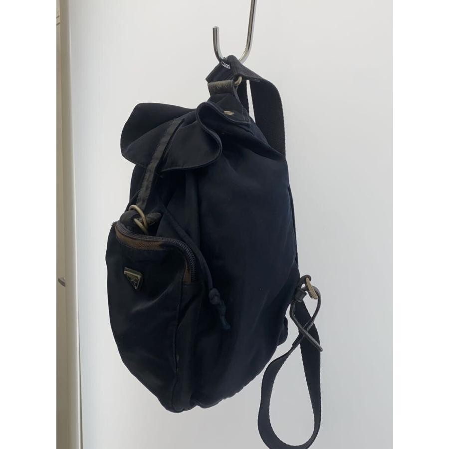 Prada Triangle Logo Mini NVY Scratches Discolor