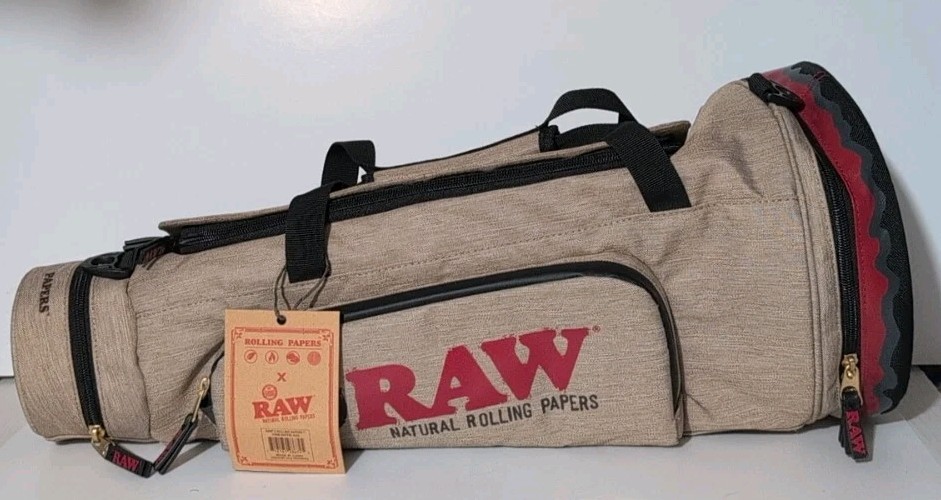 Raw Rolling Papers 21″ Cone Shaped Duffle Bag w/ Shoulder Strap Authentic NWT