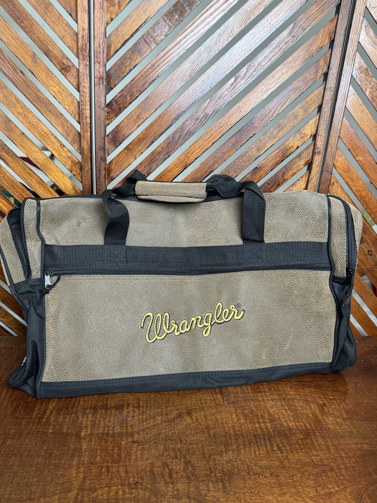 Wrangler Texas Stampede Duffle Bag Travel Rodeo Rare