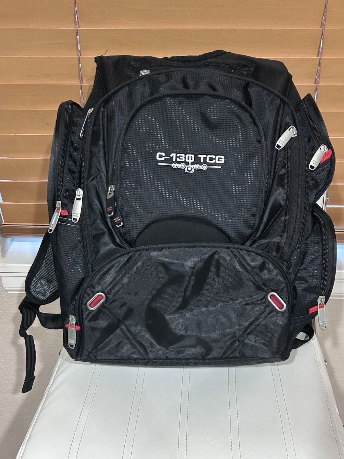 Leeds Elleven Black Backpack Check Point-Friendly Travel Bag