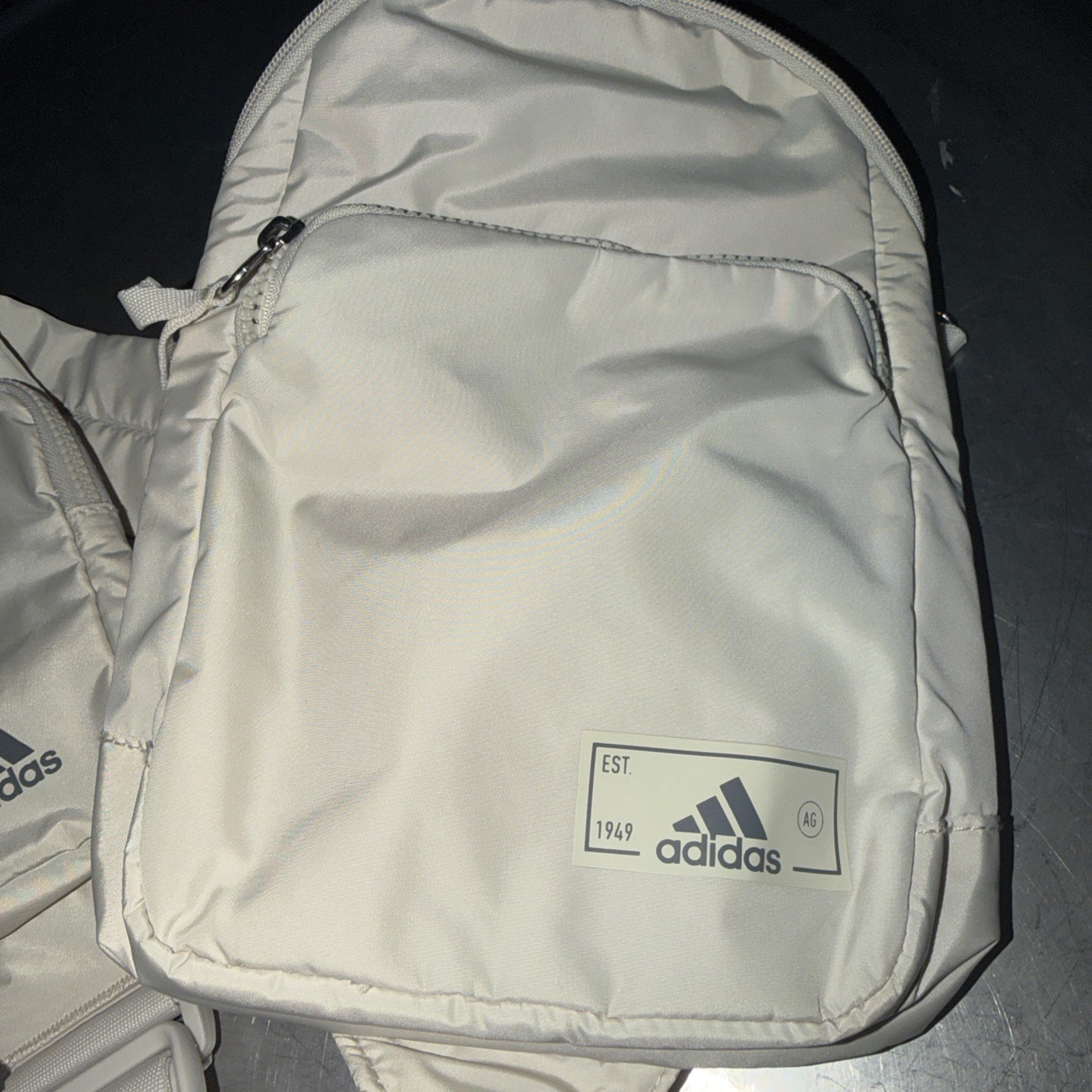 Adidas Sling Backpack & Waist Pack Set Beige Tan Unisex Adjustable Straps