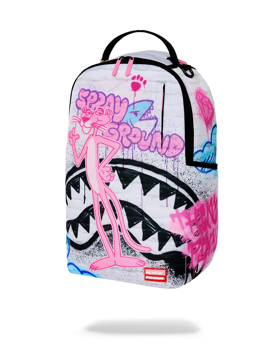 Sprayground Pink Panther HEIST MURAL Backpack🔥New Black Bookbag Kids School Bag