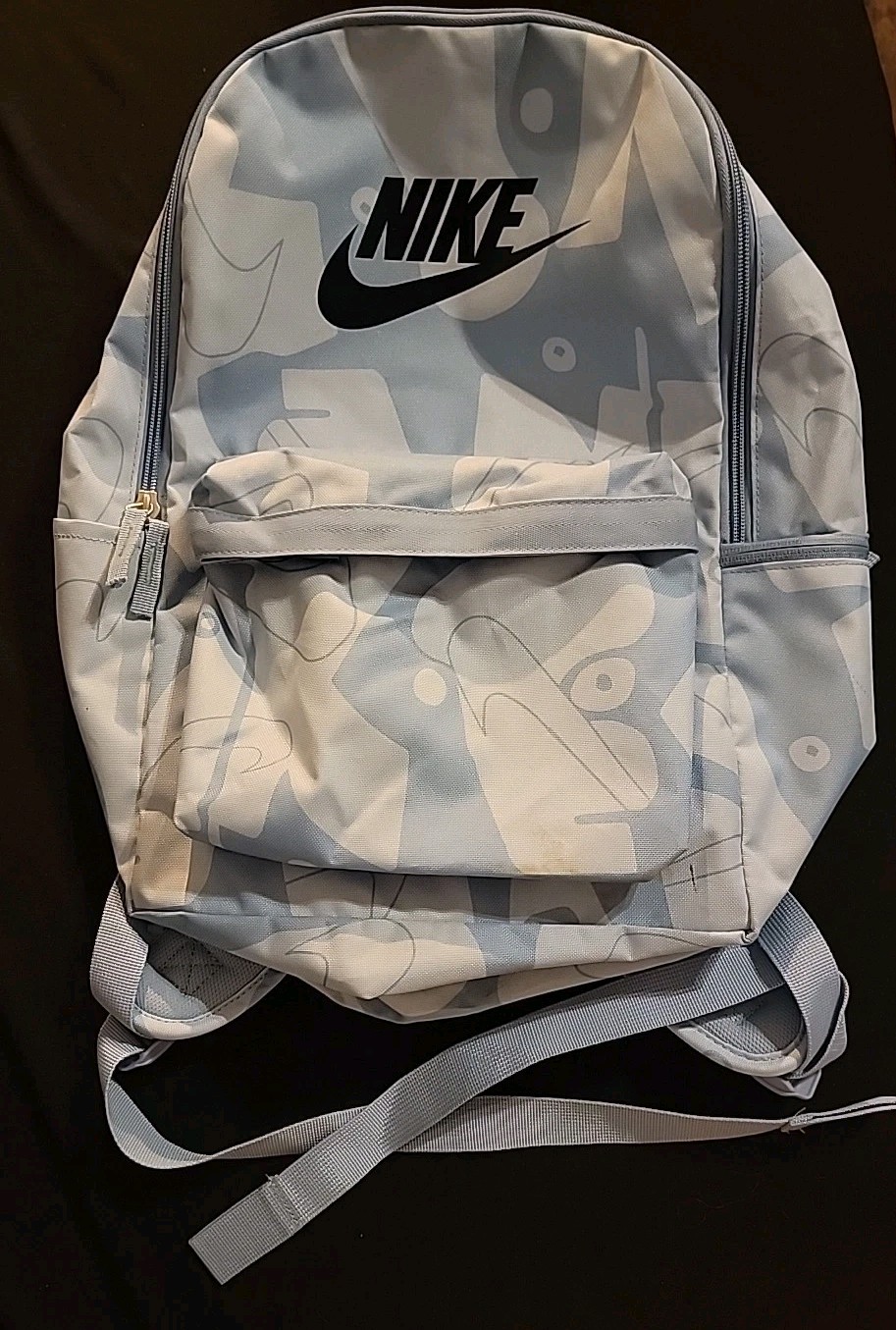 Nike backpack Light Blue And Slight DARKER Blue Used Read PRE-OWNED TIME SCHOOL