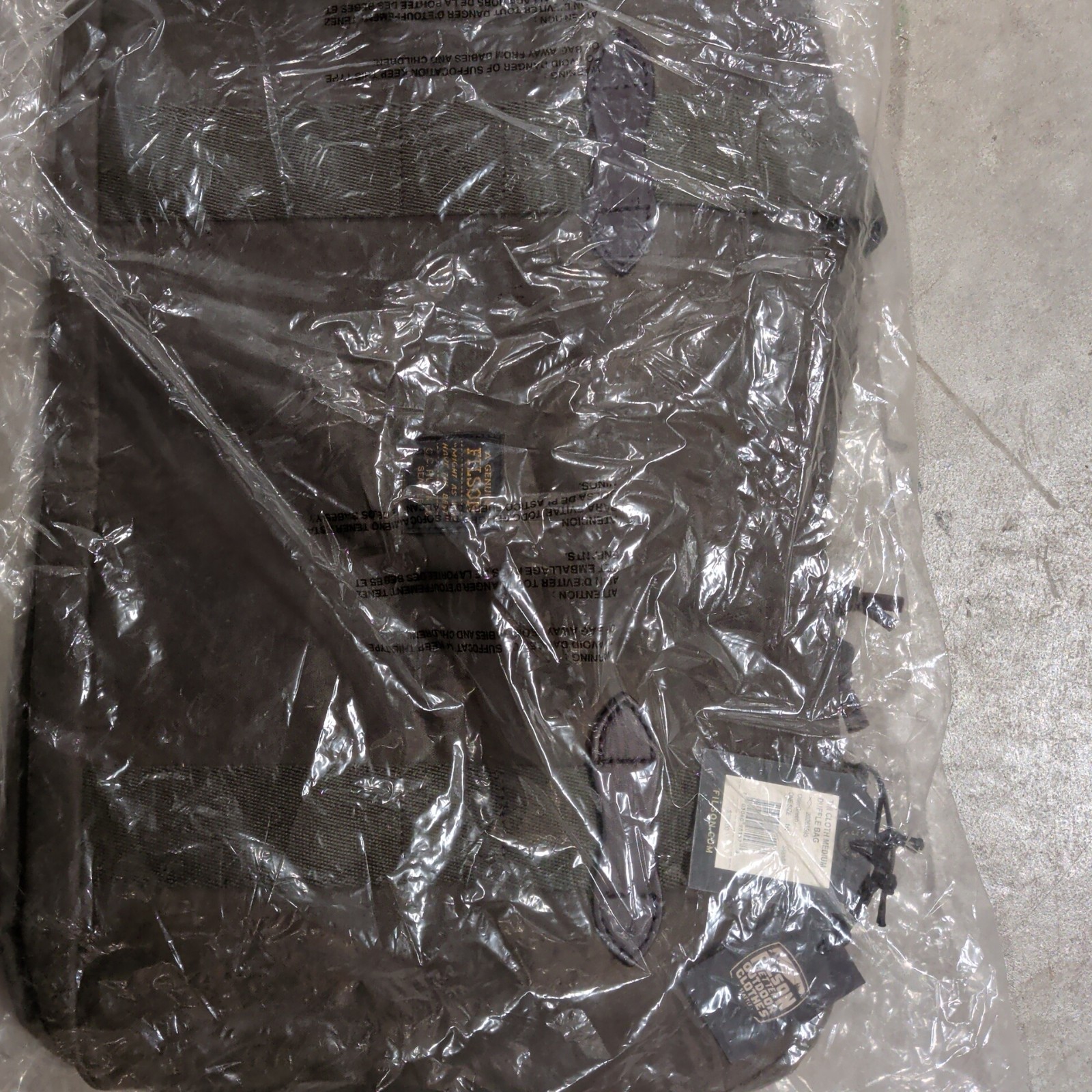 FILSON MEDIUM TIN CLOTH DUFFLE BAG OTTER GREEN OS NWT LAST ONE