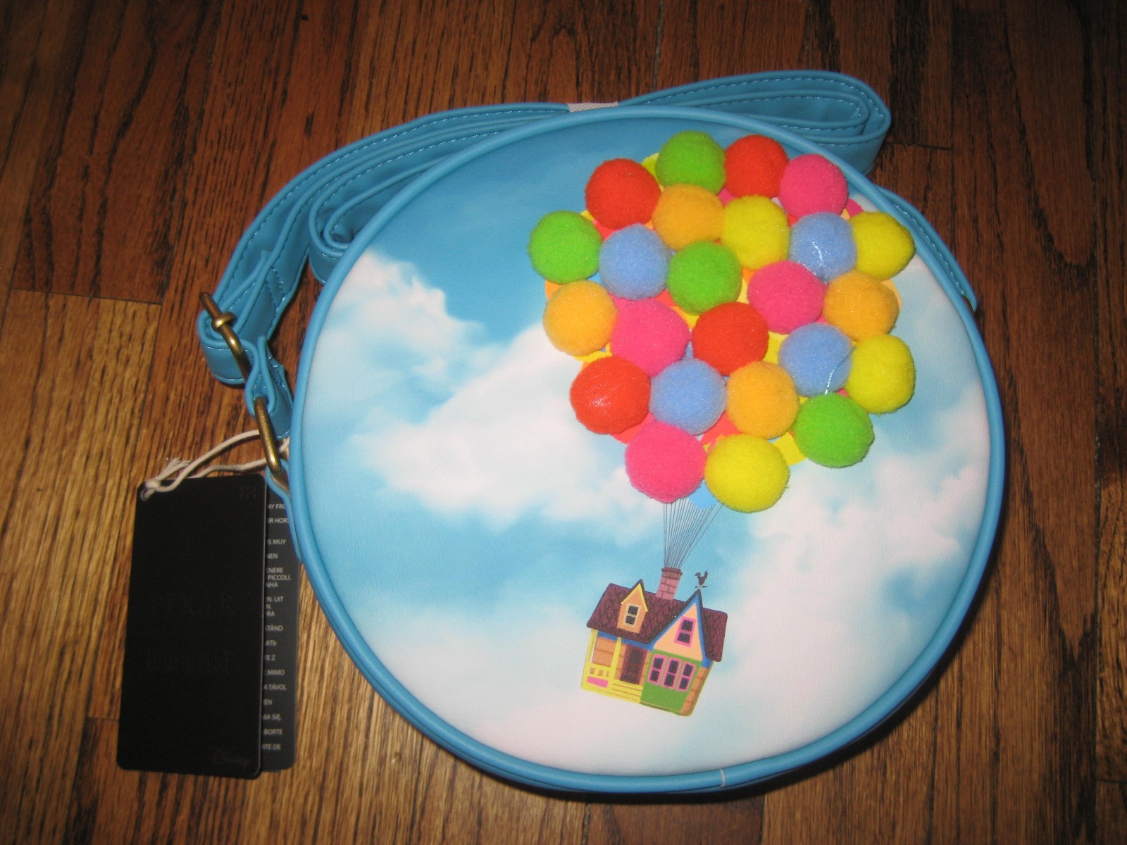 Loungefly Disney Pixar Up Pom Balloons Crossbody Bag New With Tags!
