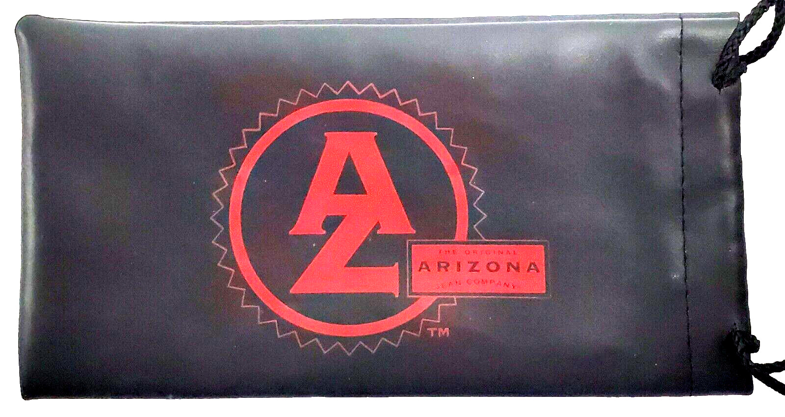 Arizona Jean Company Drawstring Bag Black/Red 7-1/2 x 4 Inches