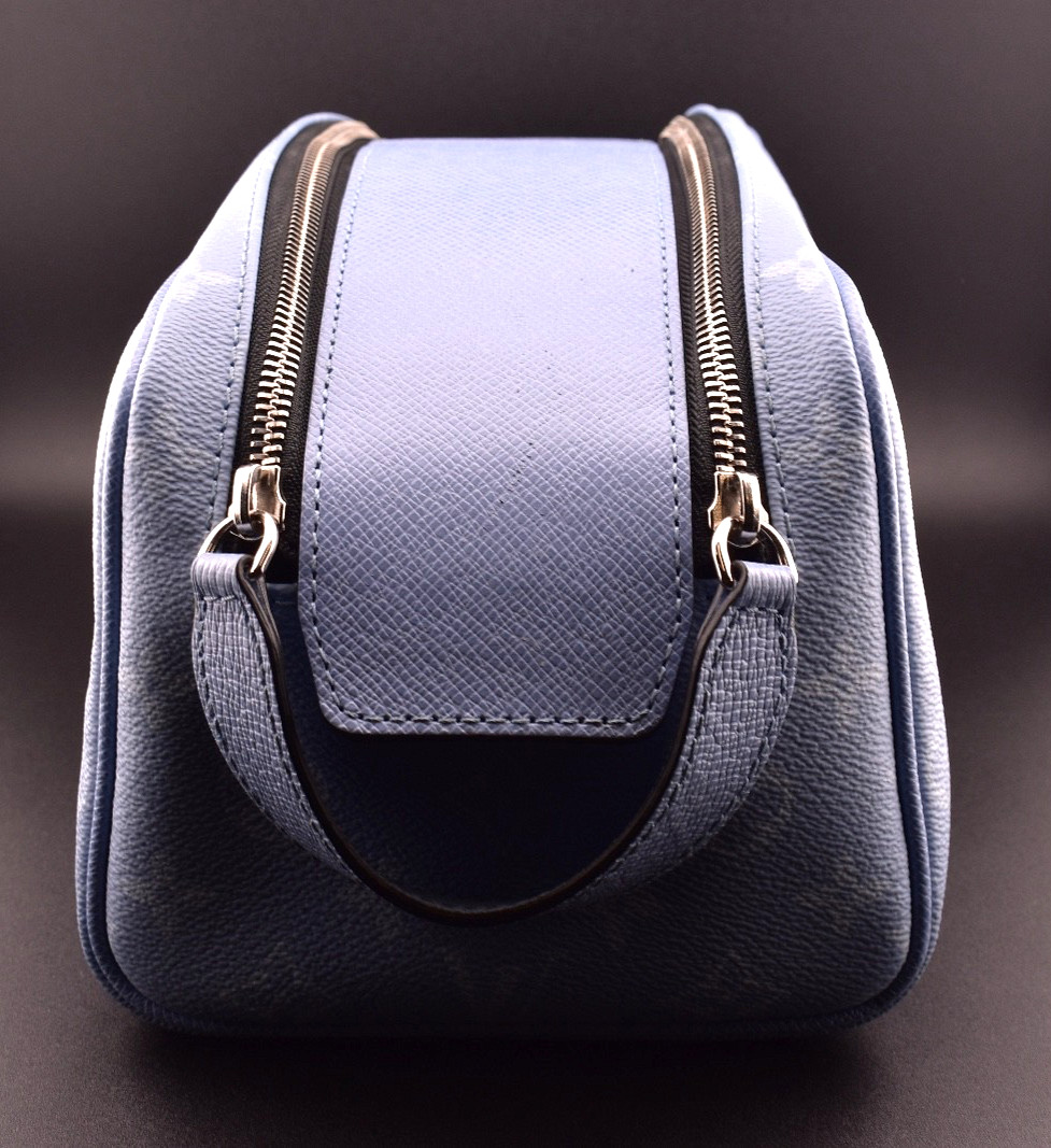 Louis Vuitton Monogram Dopp Kit Toiletry Bag – Light Blue