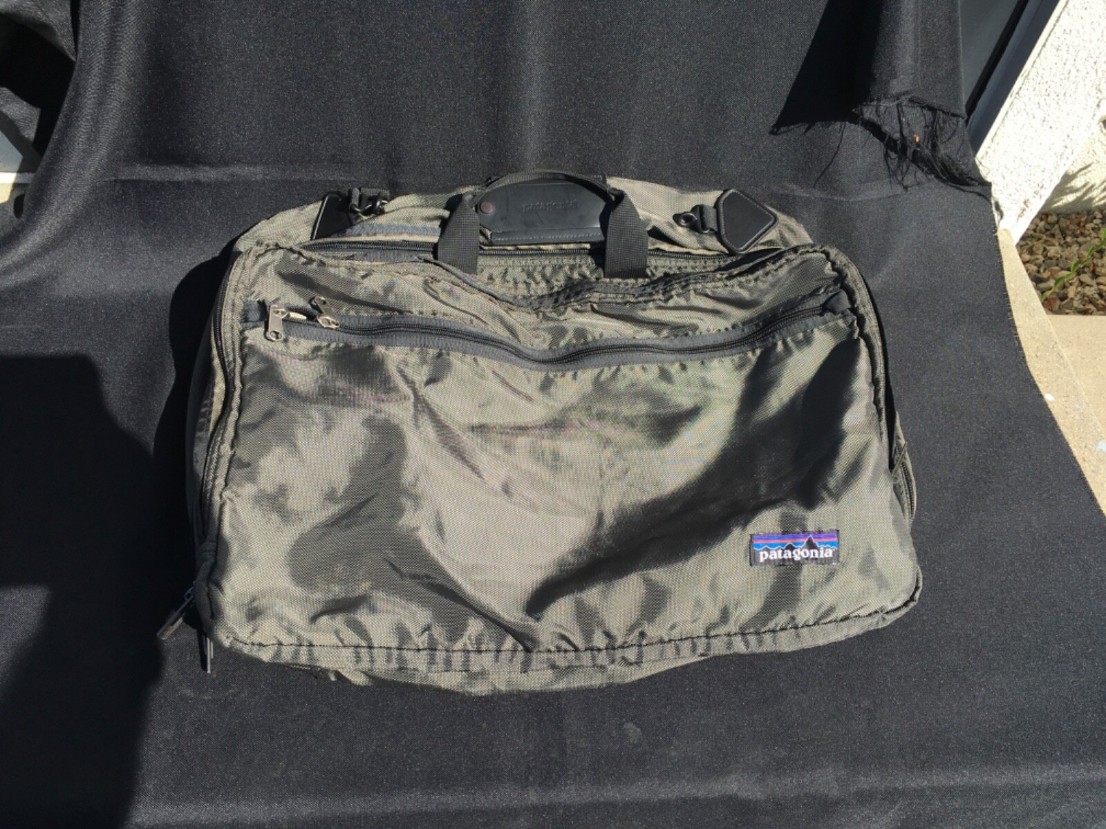 Patagonia Carry On Briefcase Messenger Bag Backpack, Slate Grey Color