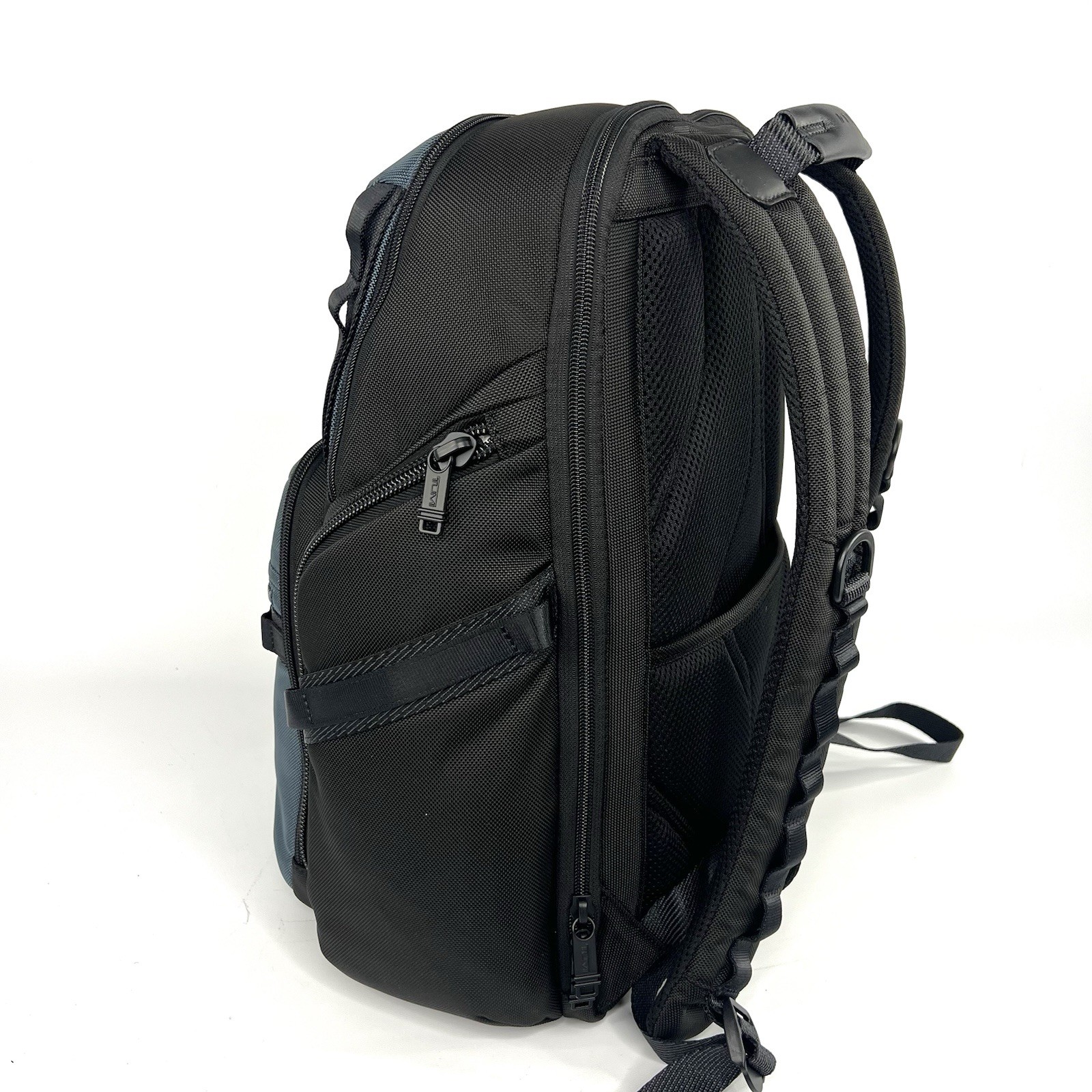TUMI Alpha Bravo Search Backpack Pavement Blue and Black Laptop Travel Bag Lg
