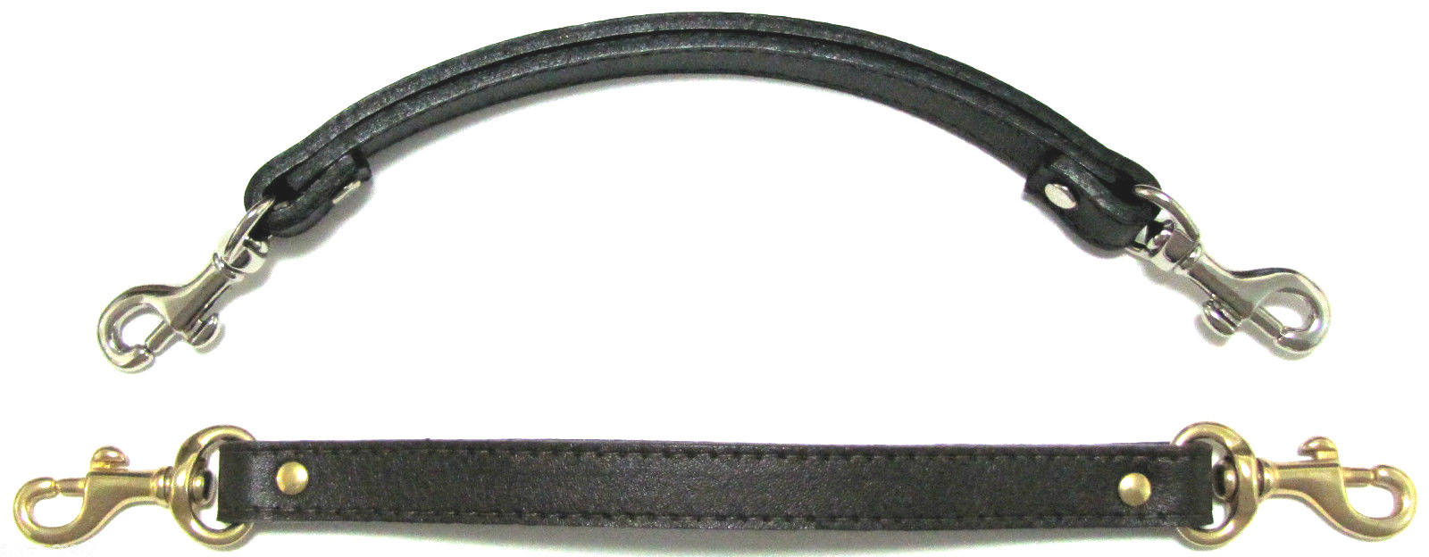1/2″ Genuine Leather Replacement Handbag/Brief Mini BOLT Snap Handle Hand Strap