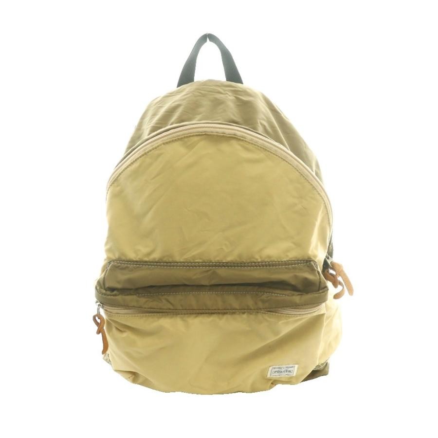 Porter Yoshida Reef Rucks Beige Logo Day Bag
