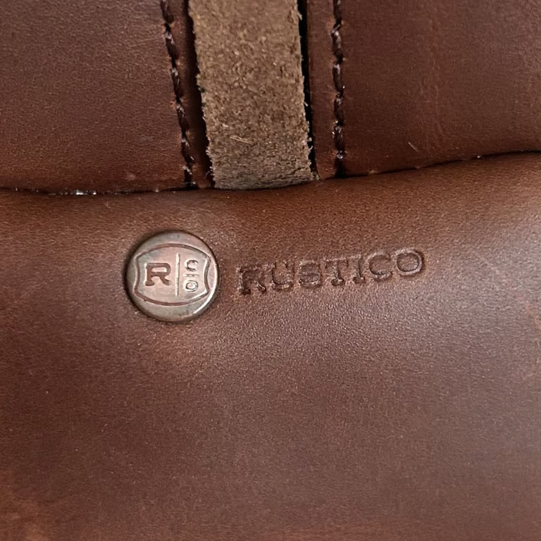 Rustico Wagoneer Leather Toiletry Bag Dopp Kit Brown Jeep Travel Case Made in