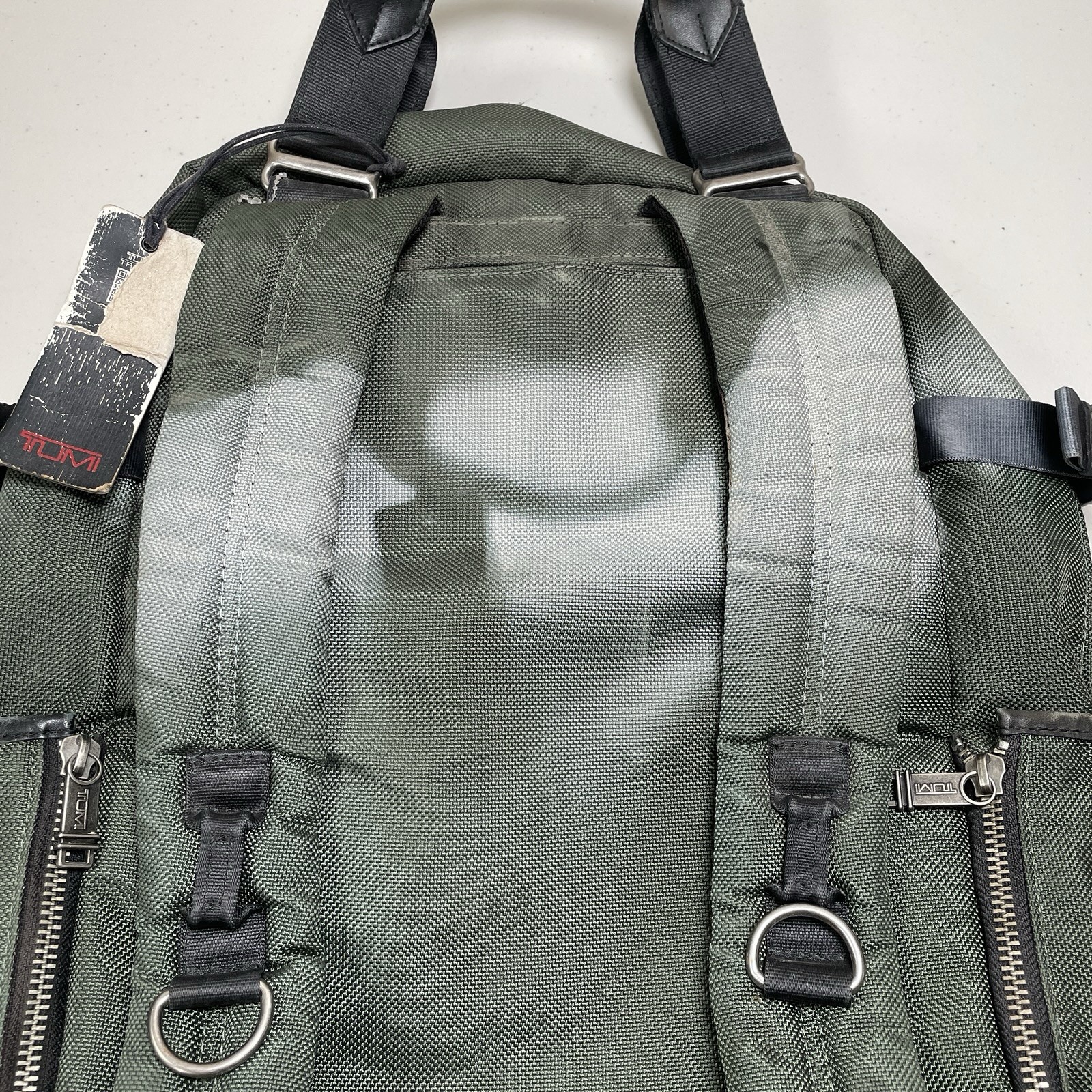 Tumi Alpha Bravo Lejeune 2 Way Backpack – 22380SPH – Green **Flaw Read**