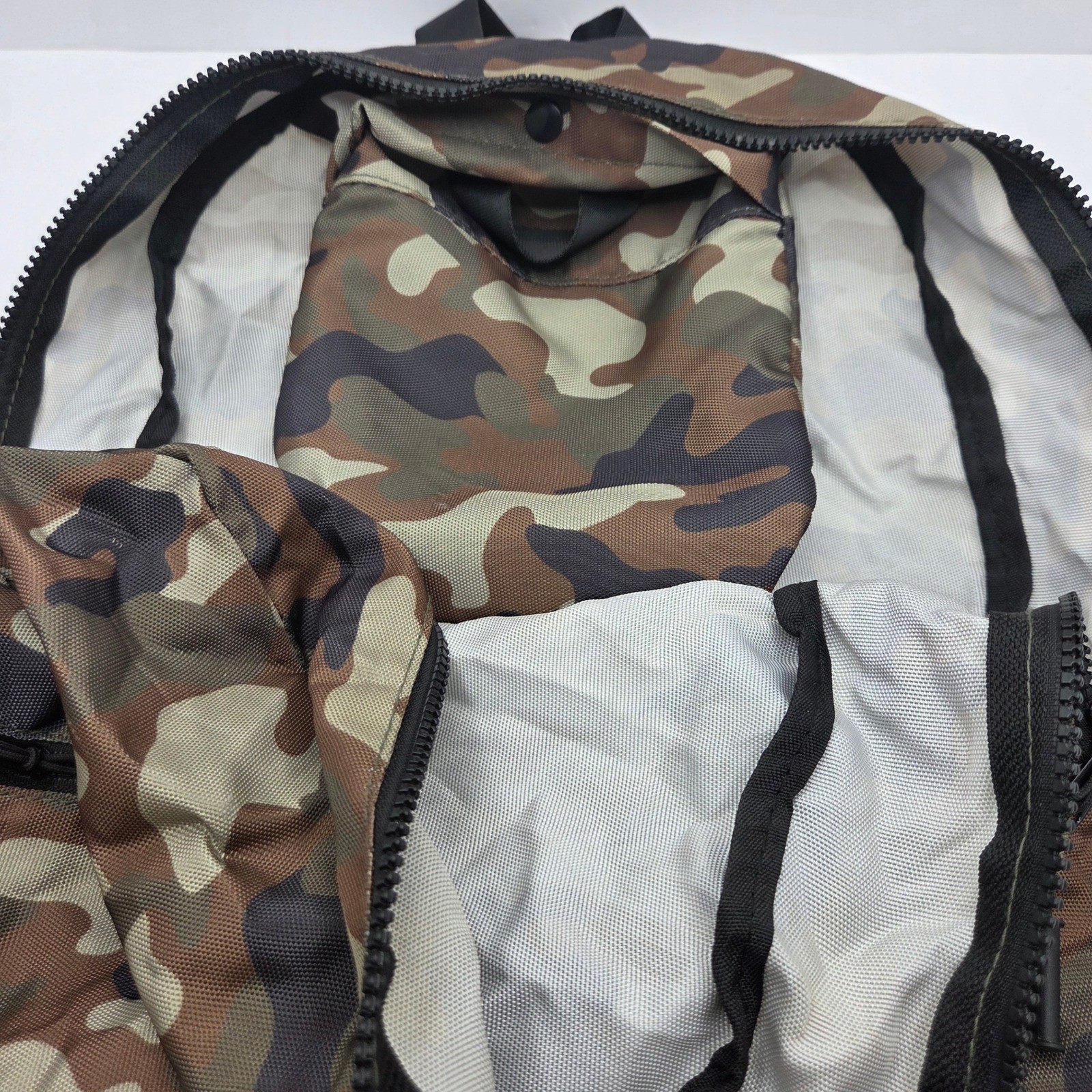 No Boundaries Backpack Packable Camo Lightweight Travel Bag Green Brown