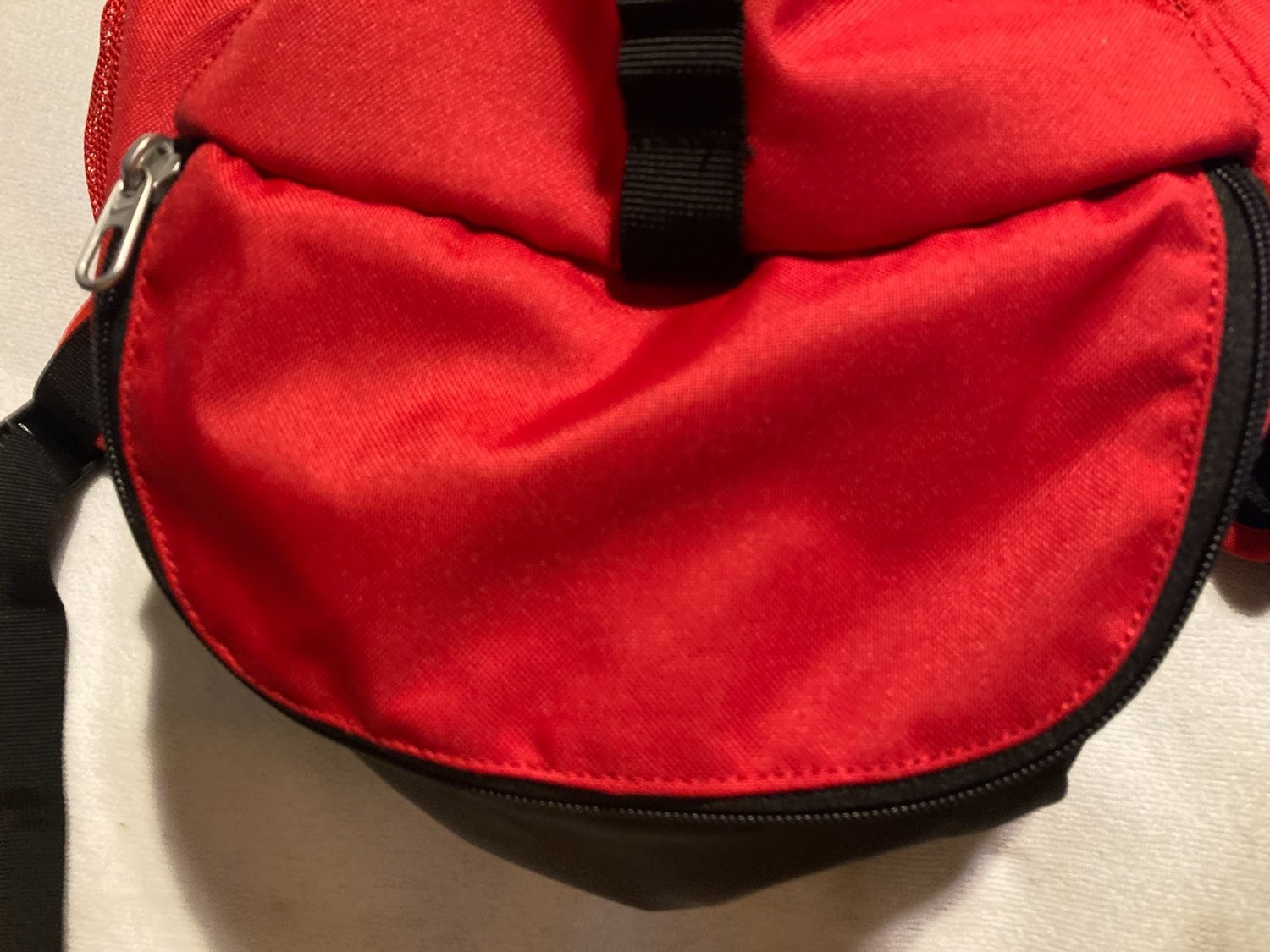 Nike Shield Soccer Backpack Large Red Black Polyester Athletic Training Bag Used
