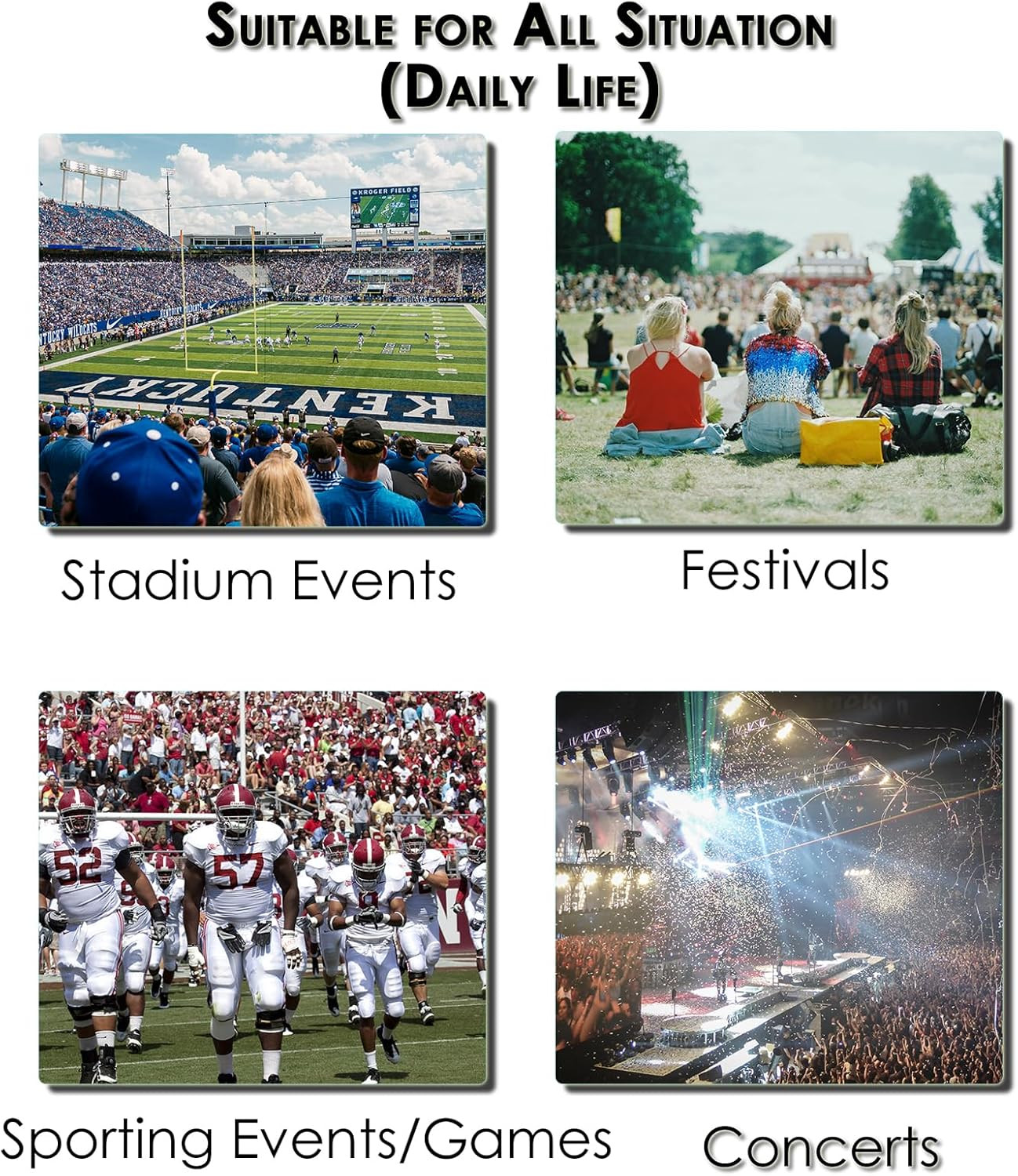 Stadium Approved Clear Backpack 12x6x12 – Mini Clear Bag for Stadium Events, Spo