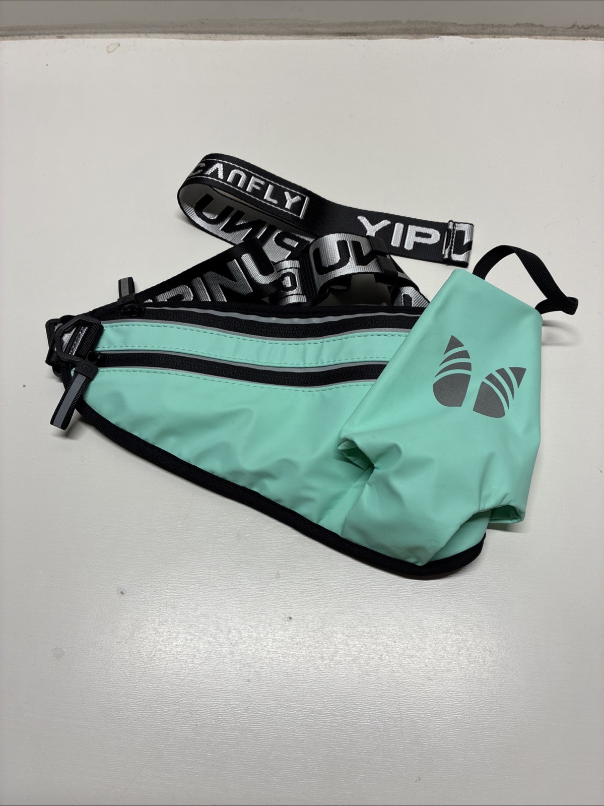 Fanny Pack Waist Bag Belt Unisex Front Zip 2 Reflective Strip CanFly