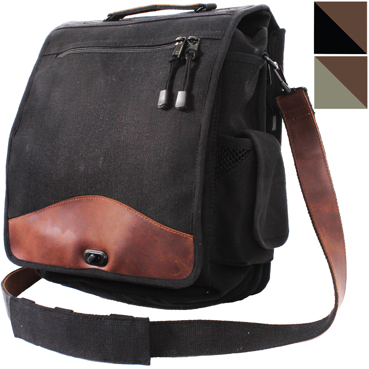 M-51 Engineers Shoulder Bag Canvas & Leather Shoulder Field M51 Classic Army Bag