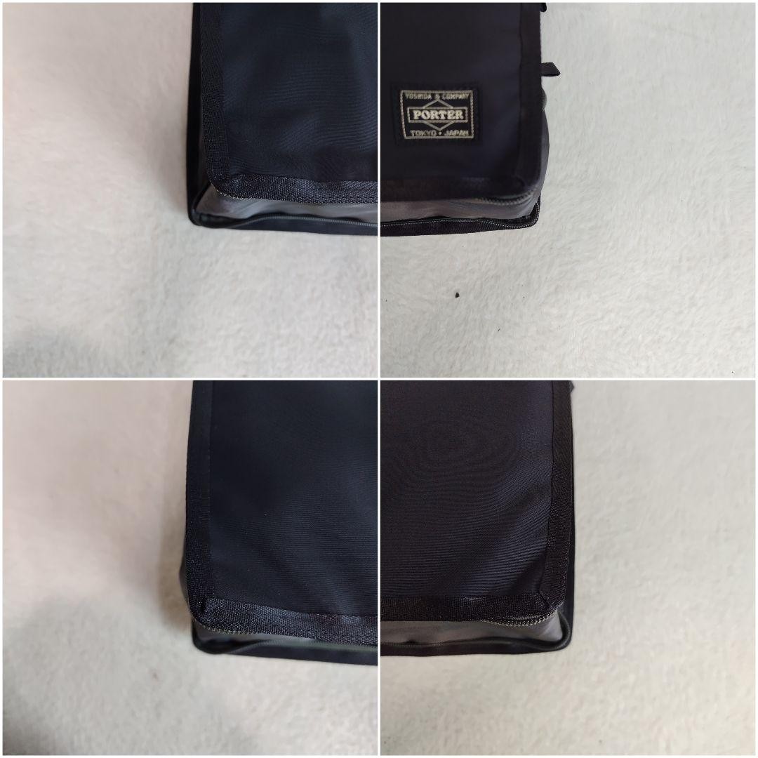 Authentic Yoshida Kaban PORTER Handi Expandable Tote Bag Black Gray 35cm x 23cm