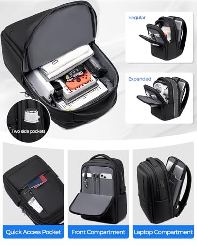 Expandable Travel Laptop Backpack, 15.6 Inch Computer Backpack Travel Backpack