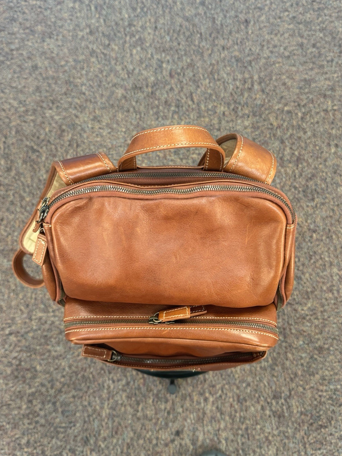 Lucchese Leather Backpack Brown – New
