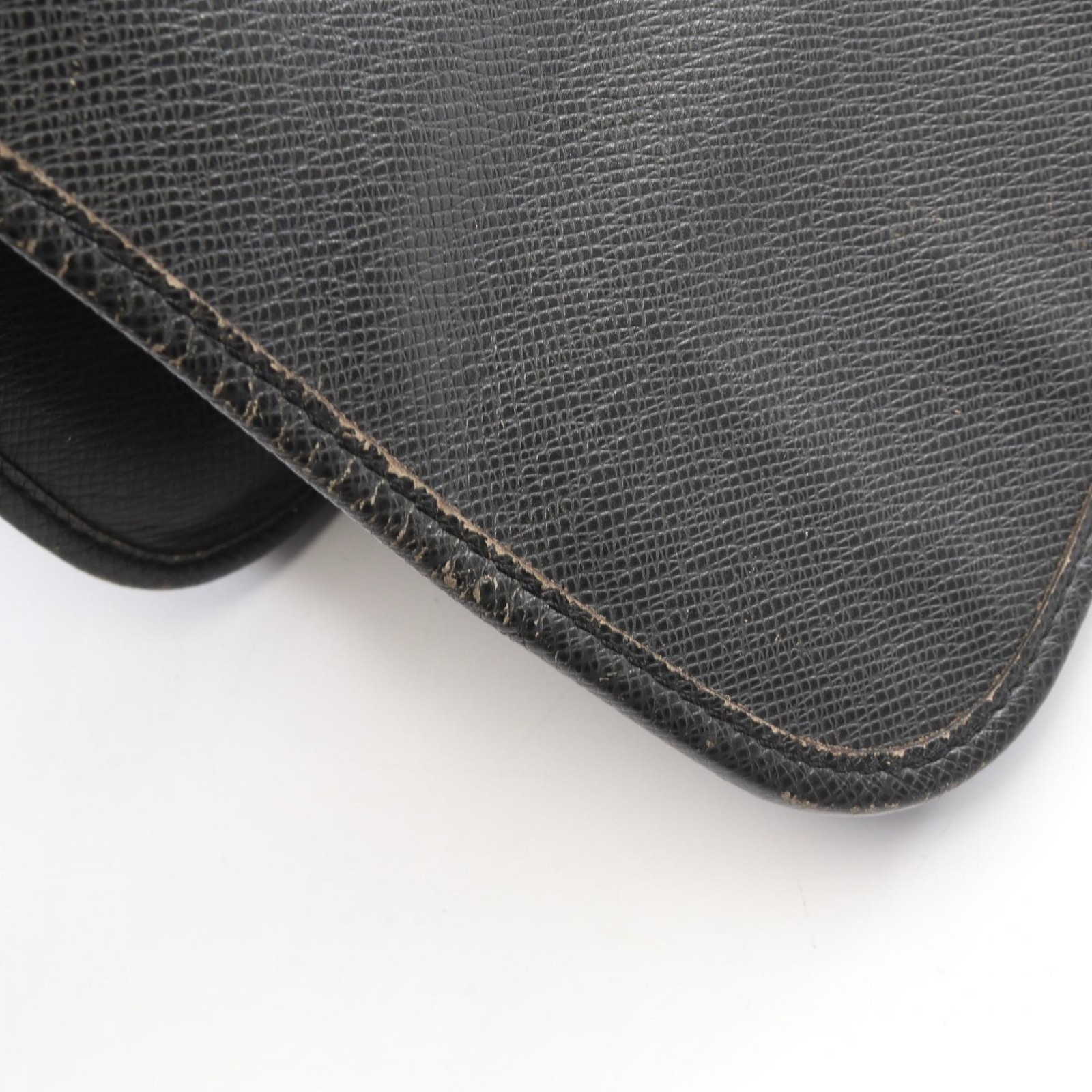 LOUIS VUITTON Andrei Shoulder Crossbody Bag M32482 Taiga leather Ardoise Used LV