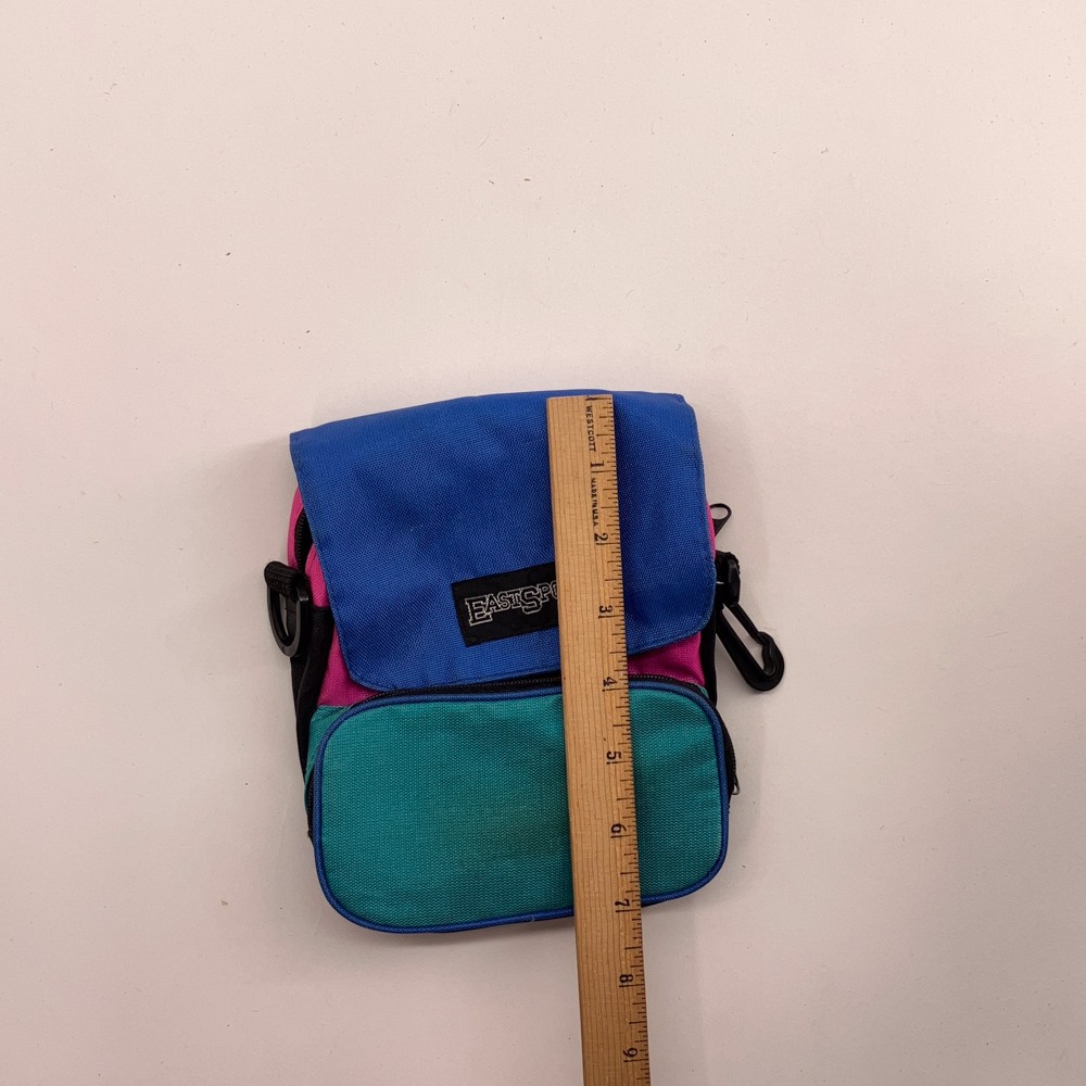 Retro Eastsport neon color block small pouch
