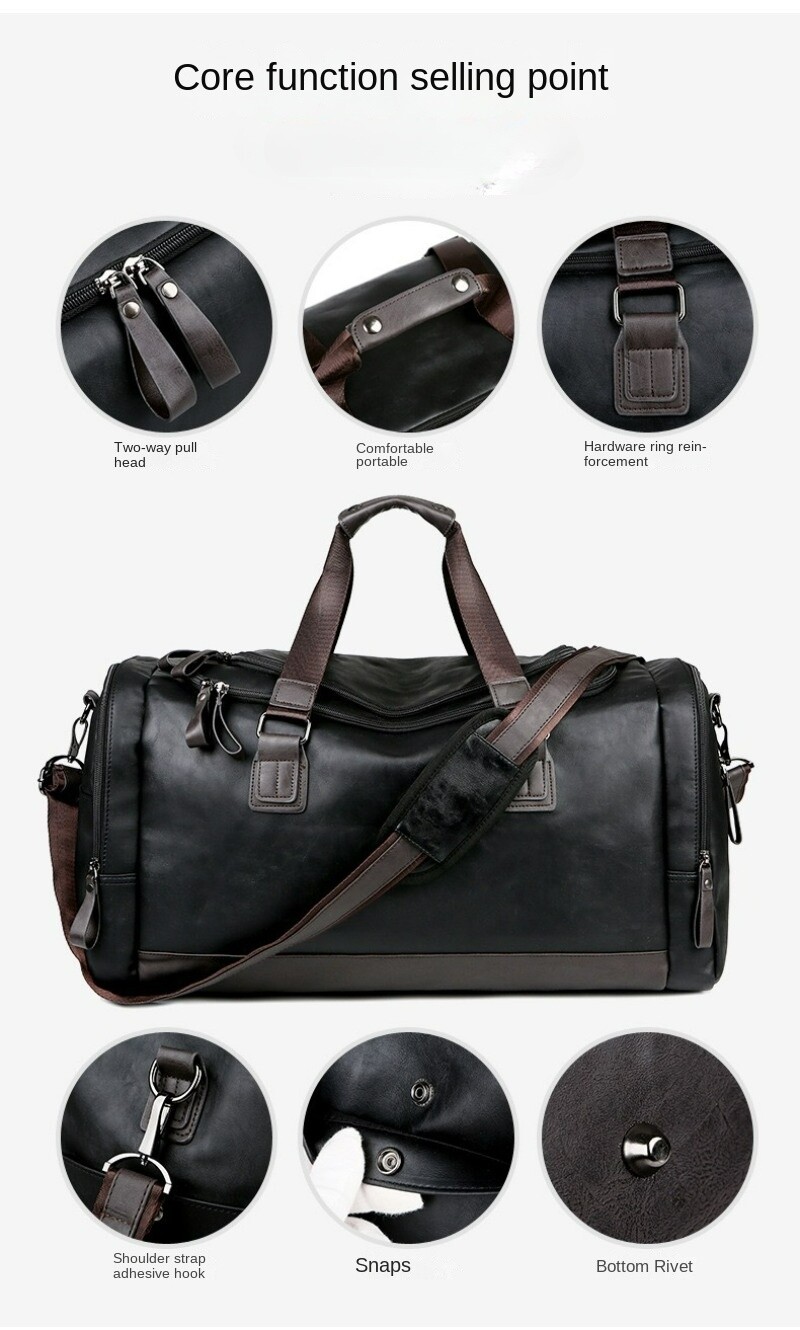 Men’s Large Capacity Multifunctional Business Travel Bag Handbag Shoulder Bag