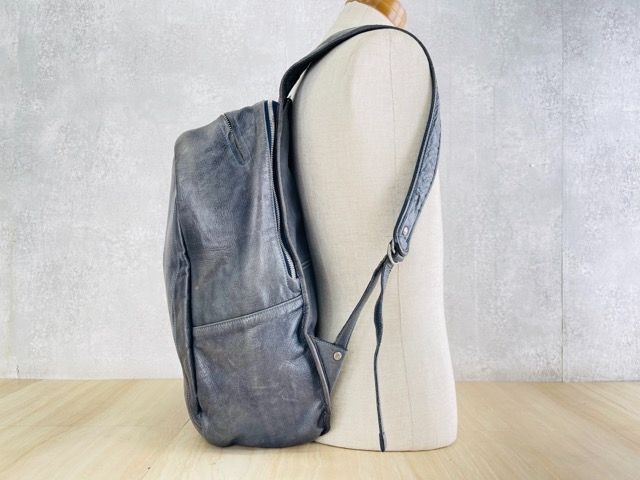 aniary leather backpack for men daypack 30x16x48cm used Japan
