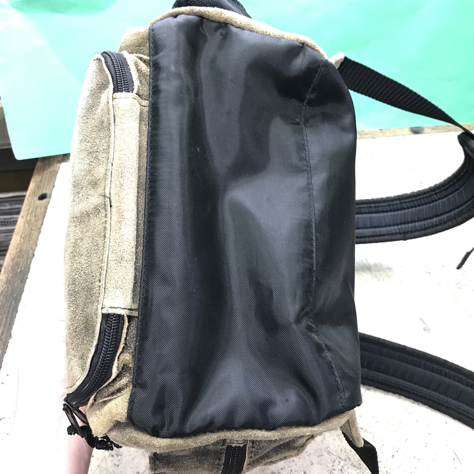 Wilsons Suede Leather Backpack Brown M. Julian Travel School Nice Cond Fast Ship