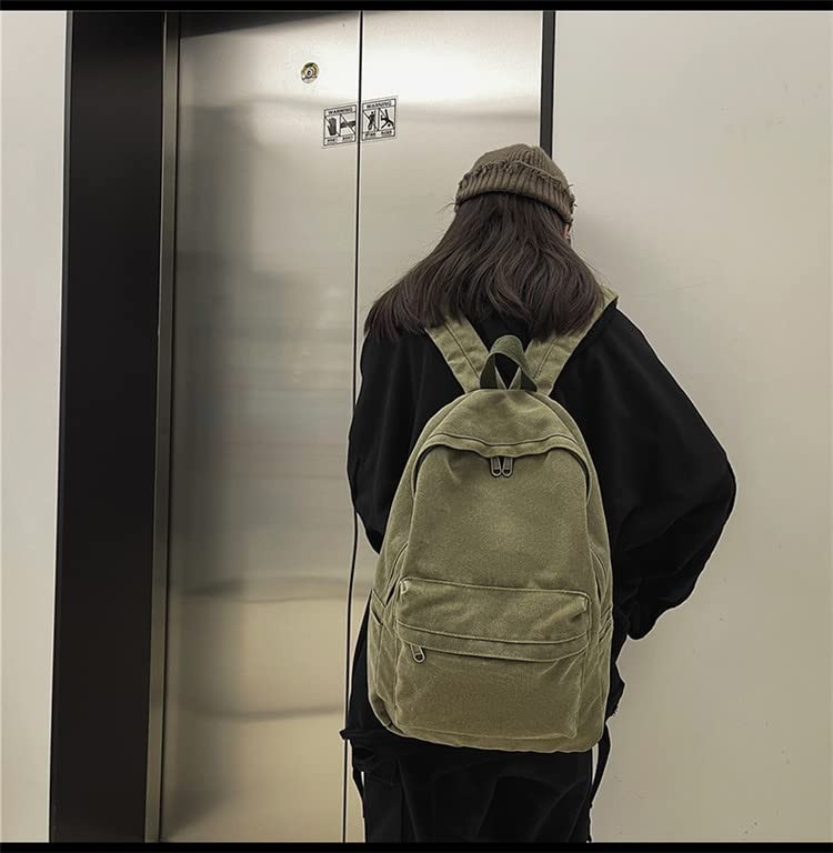 Canvas Backpack for Men Vintage Aesthetic Bags Travel Daypack Boho Hippie Gru…