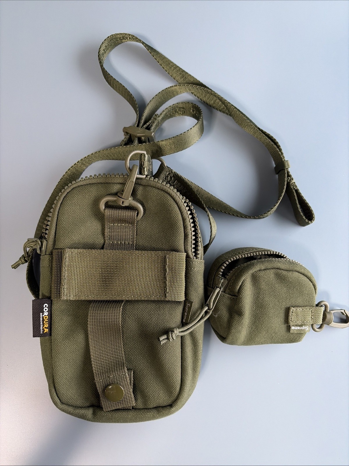 Supreme Camera Bag + Mini Pouch Olive Green Used Once
