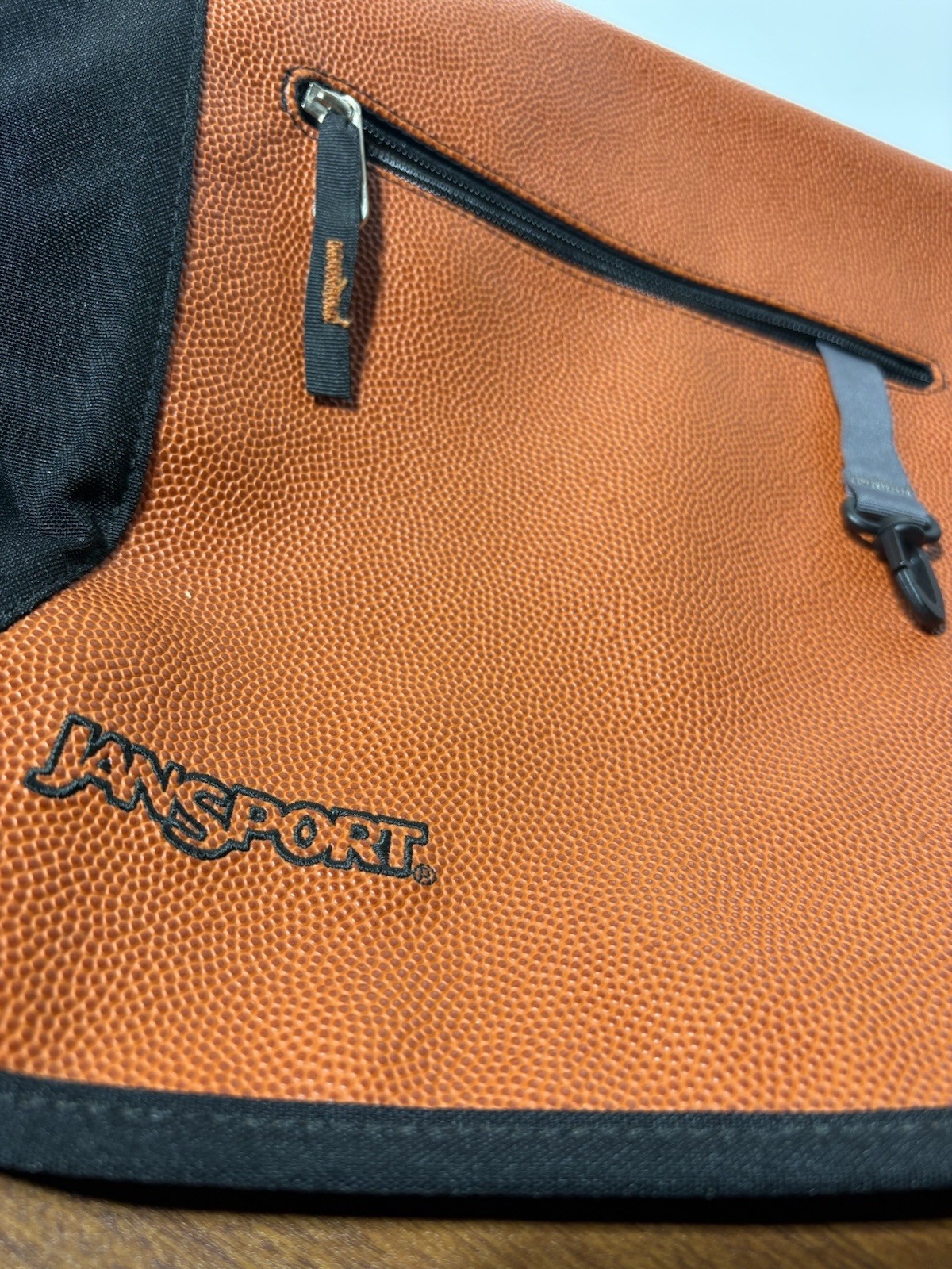 Vintage 90s JanSport Computer Messenger Basketball Texture Bag School College