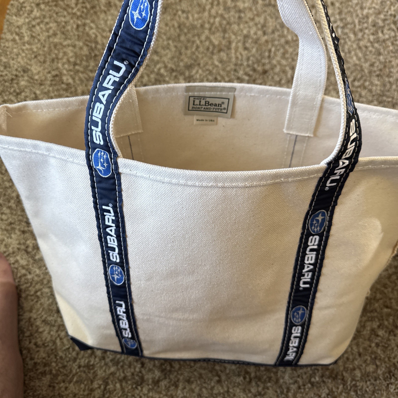 RARE Vintage 90’s LL Bean Boat and Tote Canvas Bag Subaru USA Made Outback Y2K