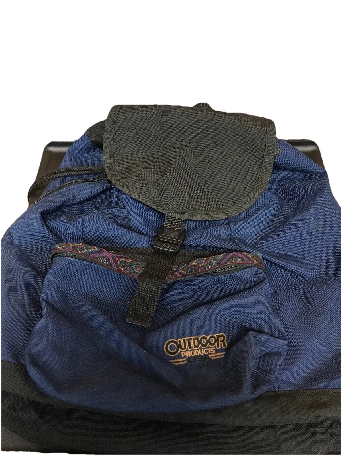 Vintage Outdoor Products Seamlock Navy Blue Backpack Made in USA