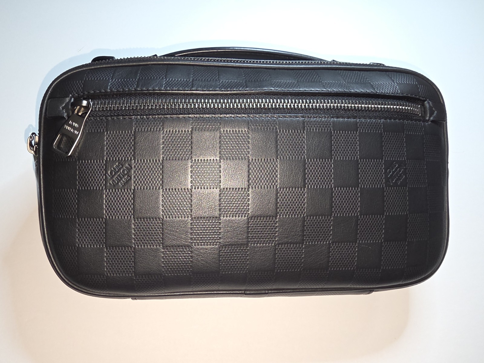 LOUIS VUITTON Leather sling bag N41288 Ambreil Damier Anfini 2WAY clutch bag