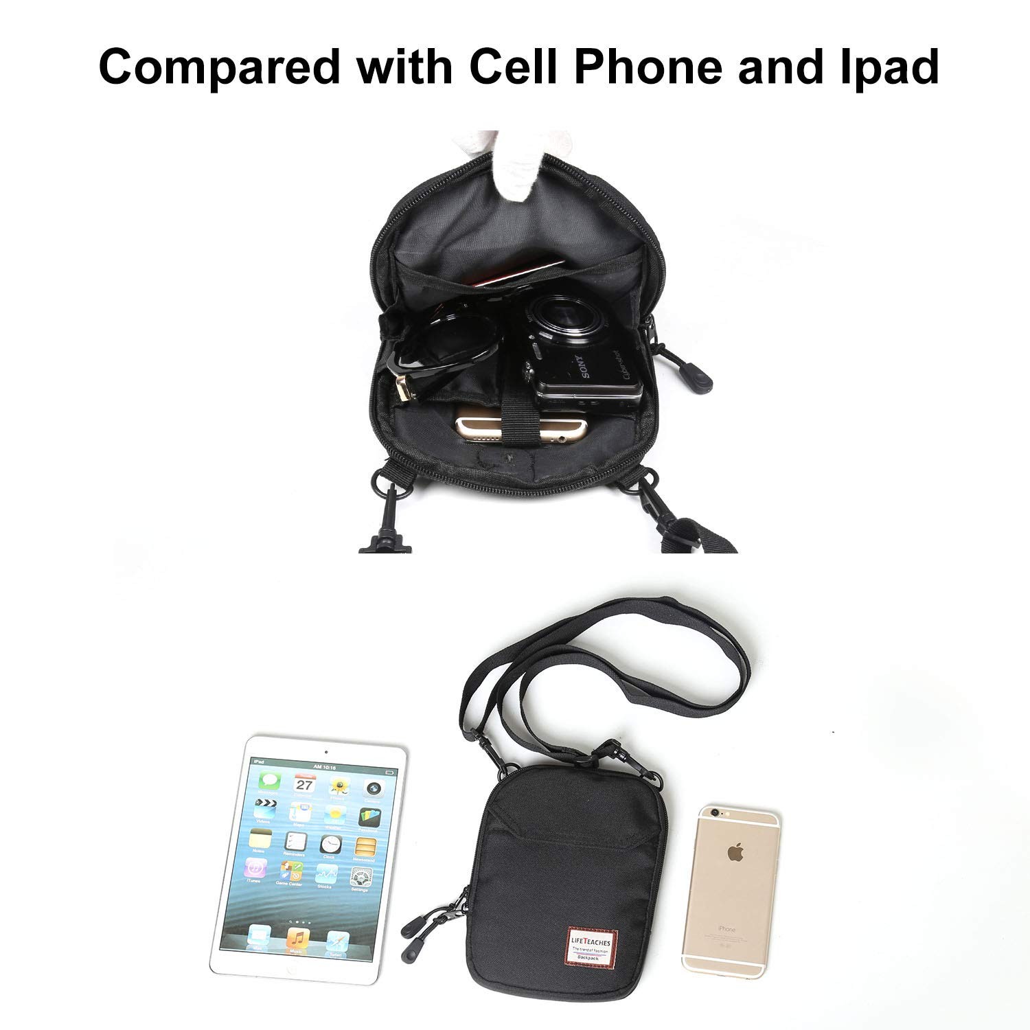 Small Crossbody Bag for Men, Mini Shoulder Bag Mini Messenger Bag for Cell Ph…