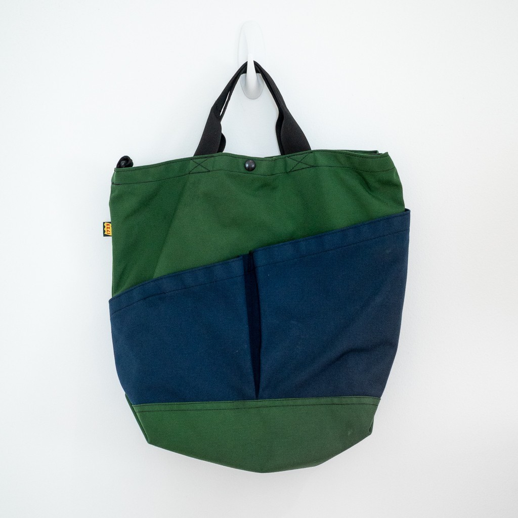 1733 Pocket Tote Cordura Forest Green Navy Blue Made in Chicago USA