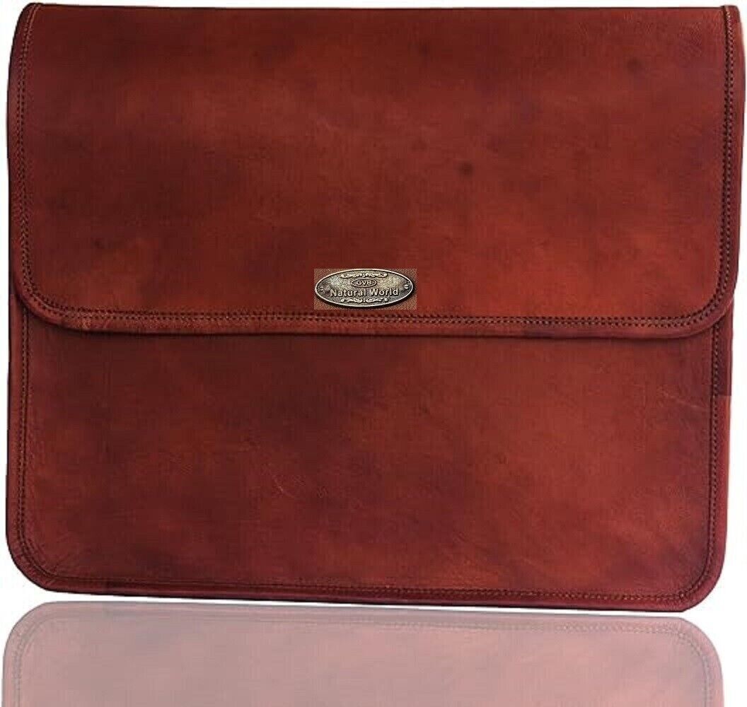 Bag 51 CM Vintage Leather Men Messenger Laptop Briefcase Satchel S Shoulder