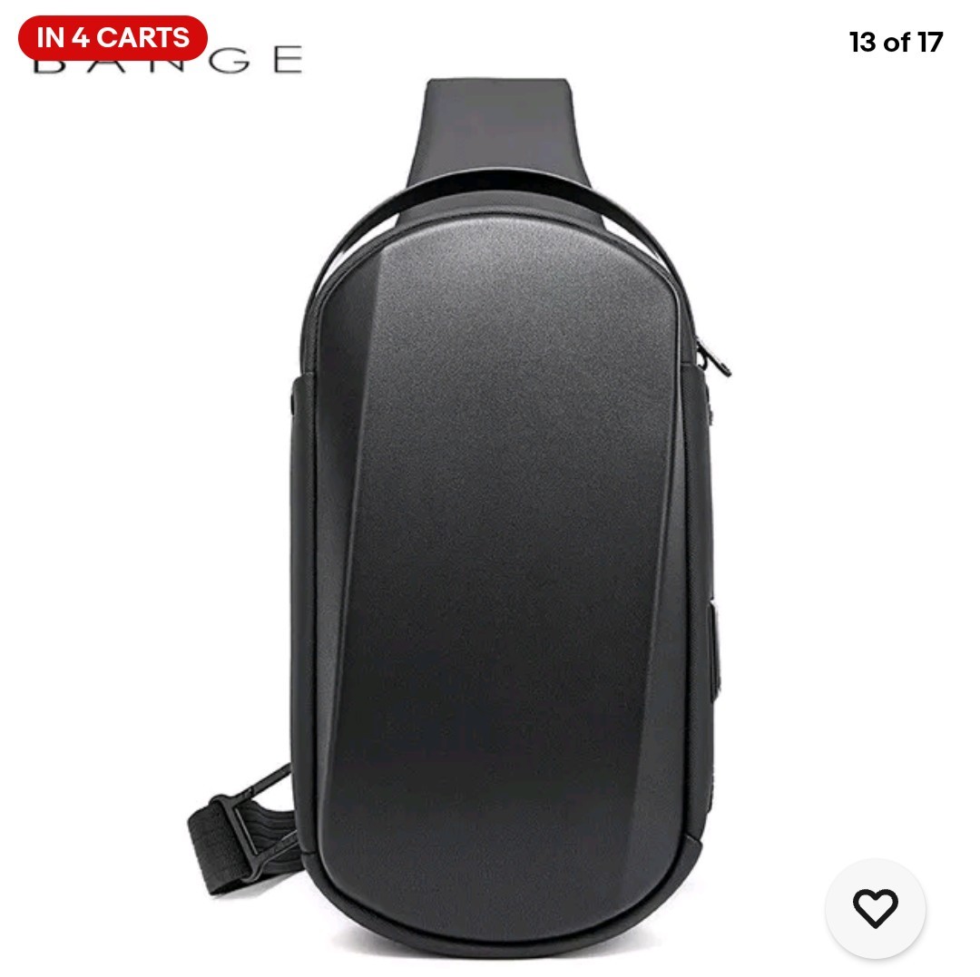 Bange Fashion Crossbody Bag Shoulder Bag Hard Shell Outside Shell- USB Port