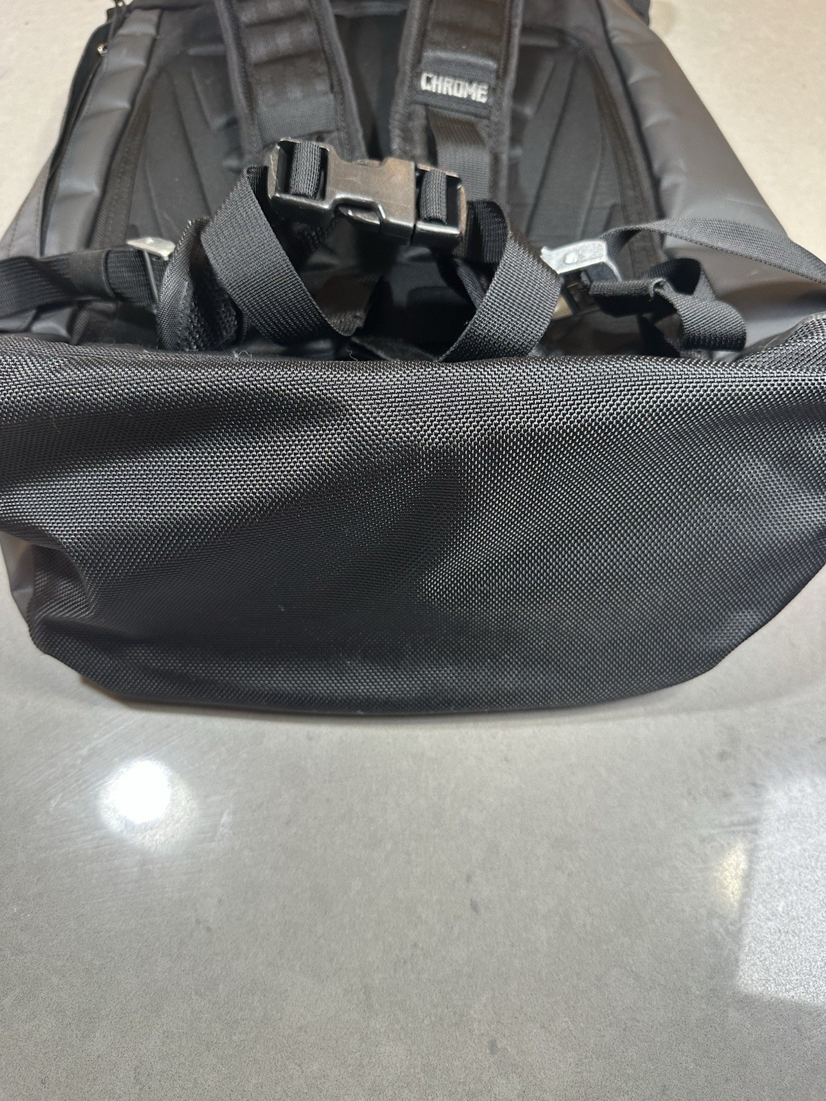 Chrome Industries Black Rolltop Backpack