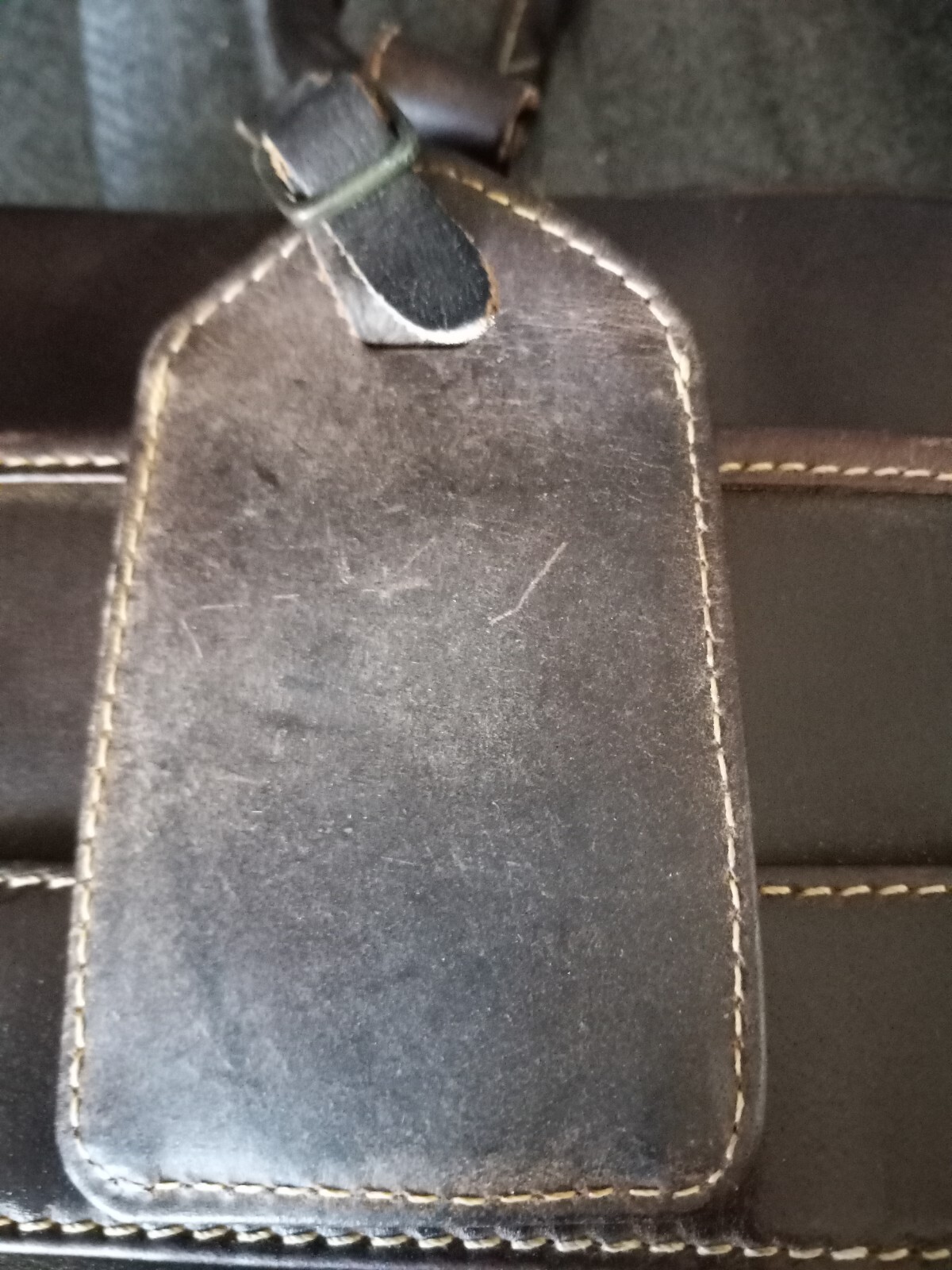 Leather Briefcase Bag Canyon Outback Brown Large Vintage India