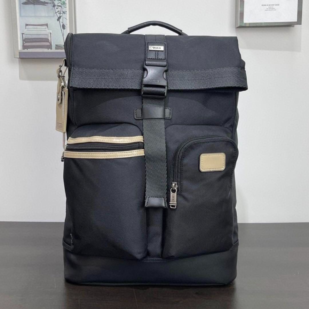 TUMI Cypress Roll Top Backpack Bag Large Black Navy 2 Colors Outlet Products