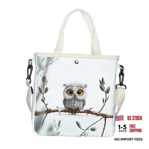 Cute owl print handbag-perfect gifts for animal lovers, women, shoulder bag 3