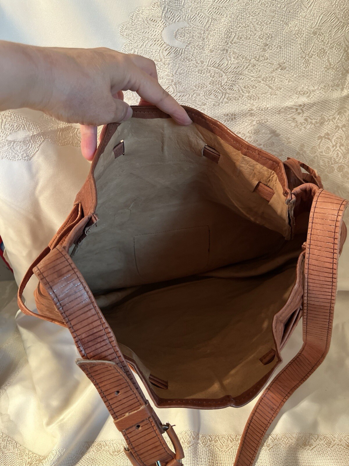 Backpack Genuine Leather – Handmade in Morocco – Large 24″x20″