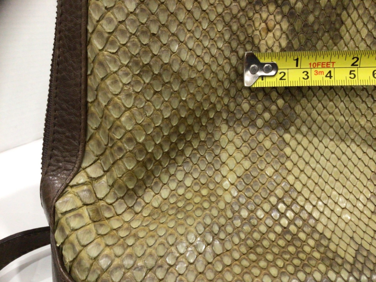 Animal Exotic Leather Backpack Snake Skin