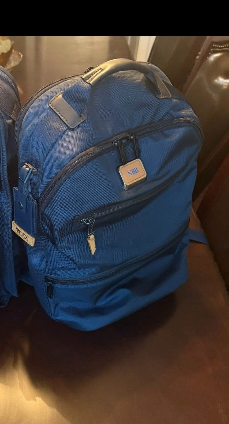 TUMI Bravo Essential Backpack Laptop Blue Navy Retail Value of $325