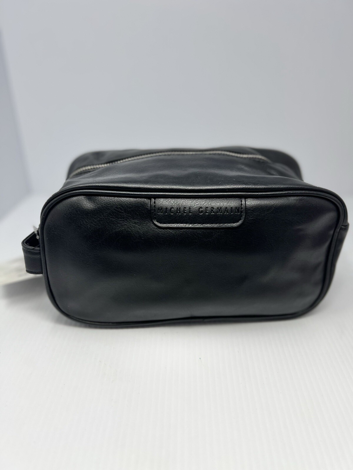 Men’s 50ml Toiletry Bag Faux Leather Dopp Kit Quality Zipper Michel Germain