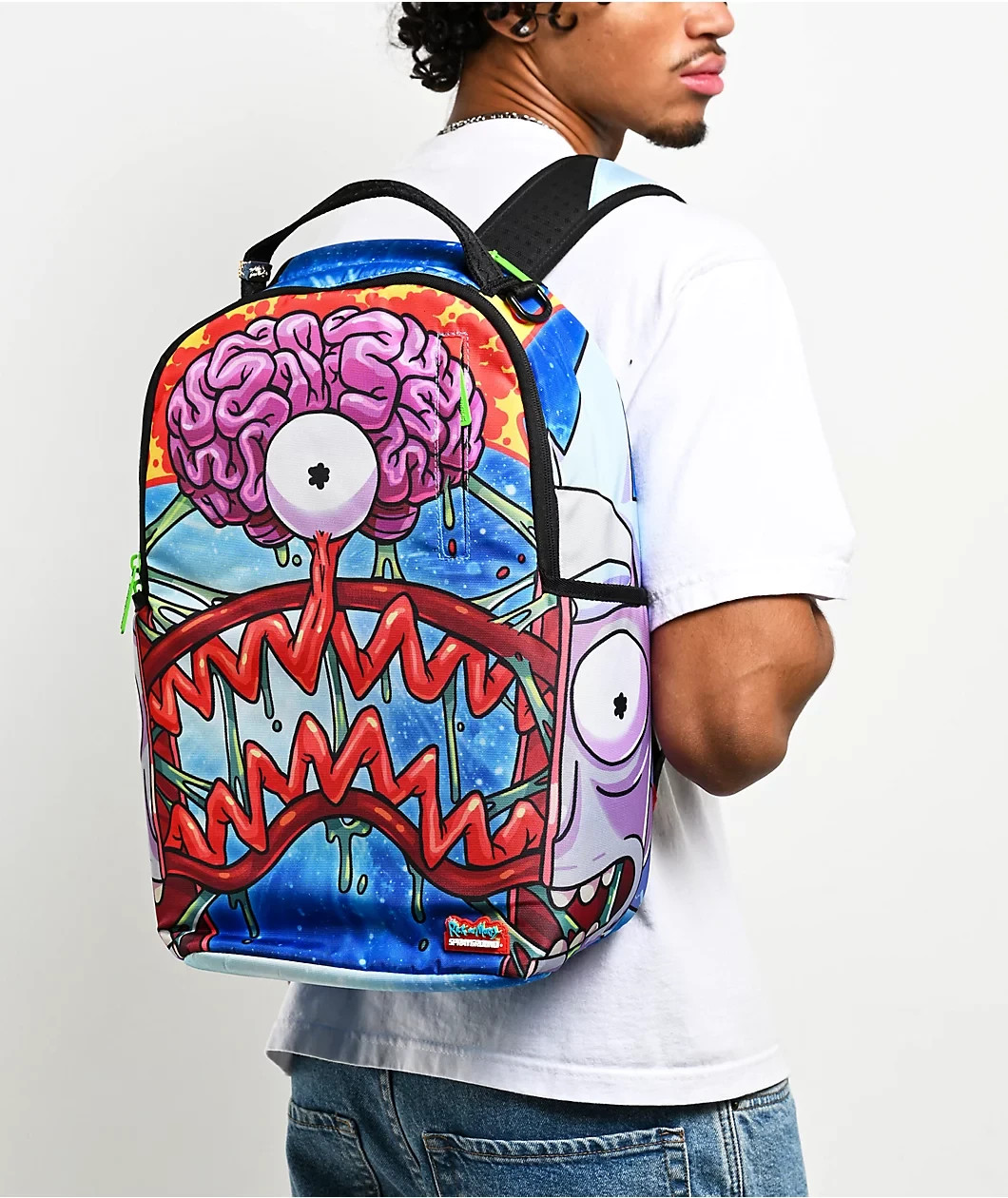 Sprayground x Rick And Morty Split Backpack Exclusive